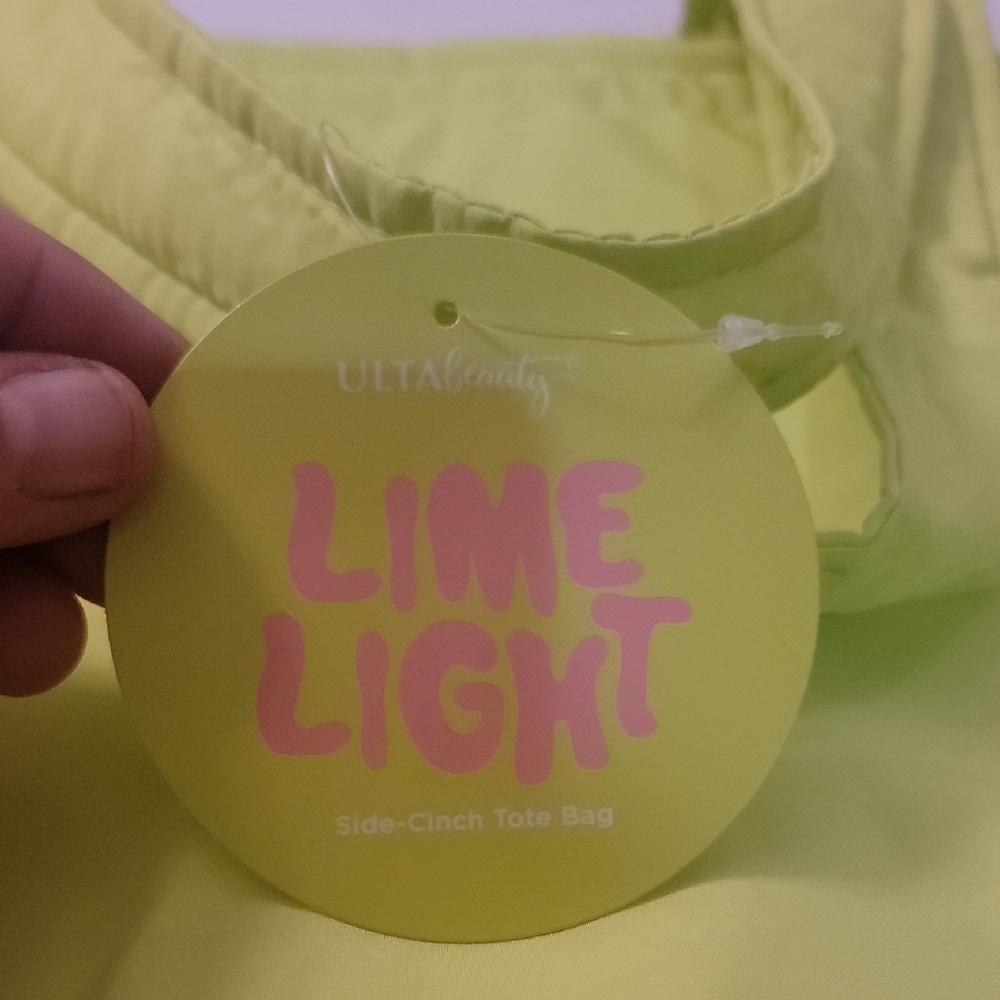 Ulta Beauty Lime Light Yellow Tote